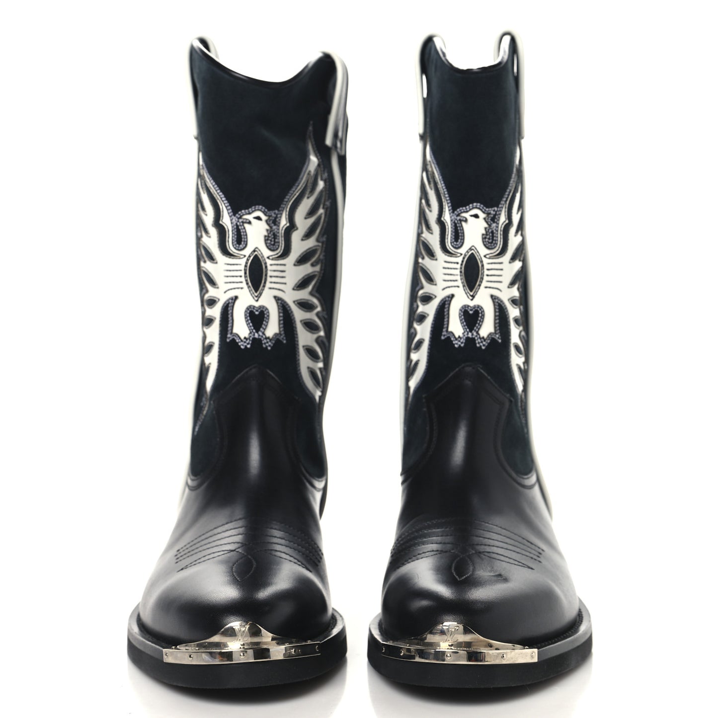 Calfskin Canyon Mens Cowboy Boots 10 Black