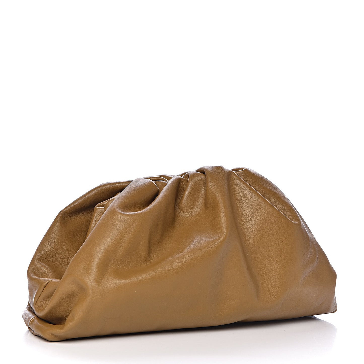 Smooth Butter Calf The Pouch Oversized Clutch Moutarde