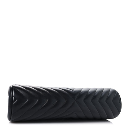 Chanel Lambskin Chevron Quilted Timeless Clutch So Black 4 of 11