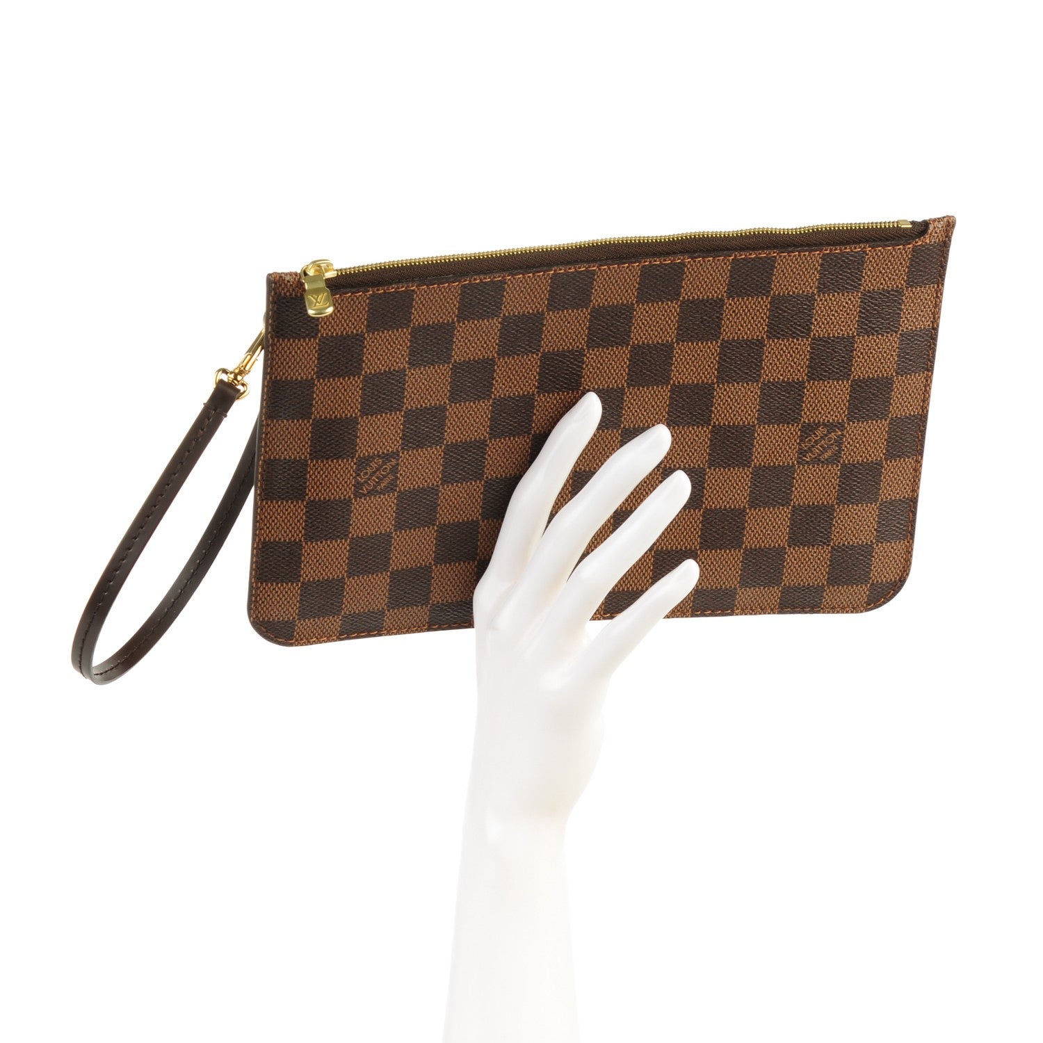Louis Vuitton Damier Ebene Neverfull MM GM Pochette 2 of 7