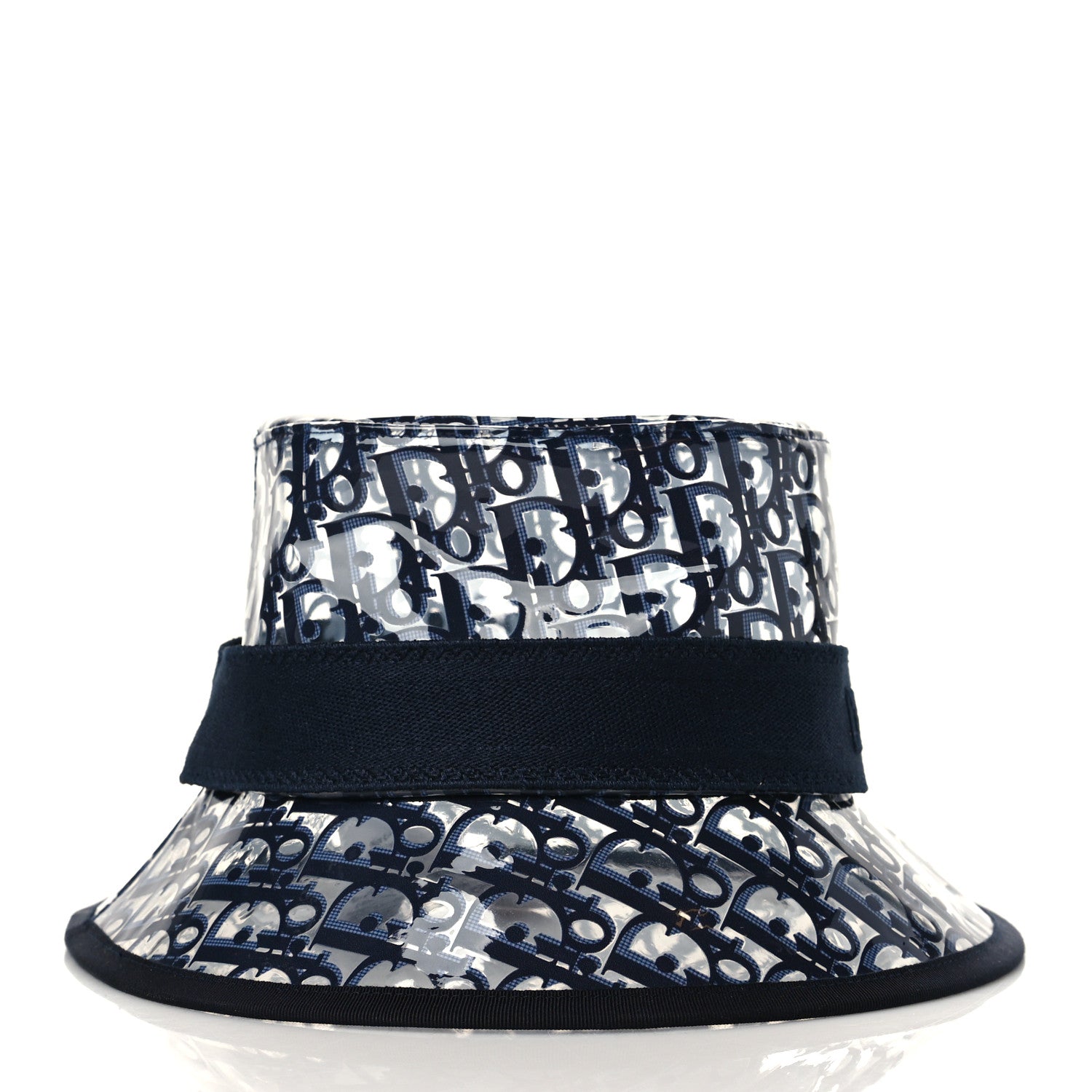Christian Dior PVC Oblique Bob French Bucket Hat 58 Bleu 5 of 7