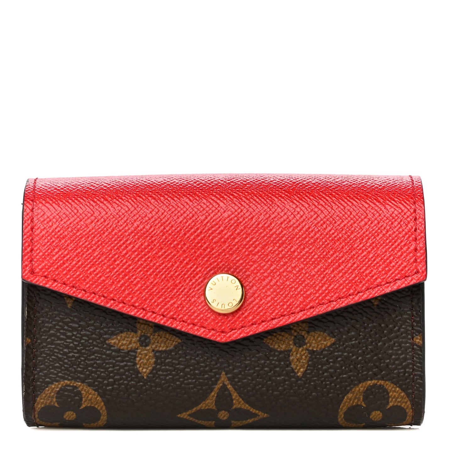 Monogram Sarah Multicartes Coquelicot