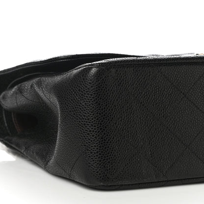 Chanel Caviar Quilted Jumbo Double Flap Black 9 of 10