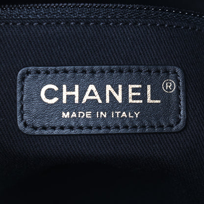 Chanel Woven Straw Raffia Mini Deauville Tote Black 5 of 8