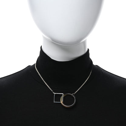 Hermes Sterling Silver Buffalo Horn Osmose Necklace 3 of 4