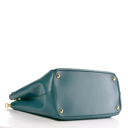 Prada Saffiano Lux Medium Galleria Double Zip Tote Ottanio 5 of 17