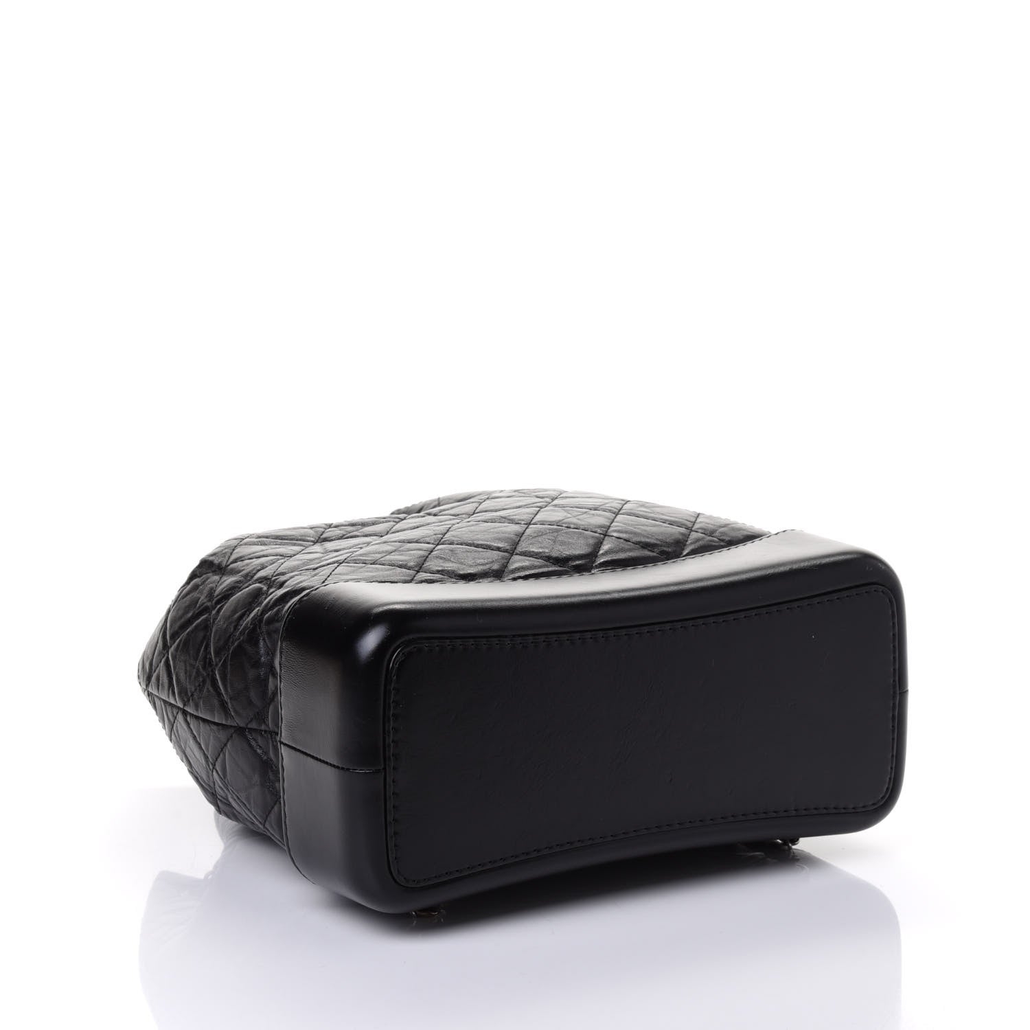 Chanel Aged Calfskin Quilted Gabrielle Backpack Black 3 of 4