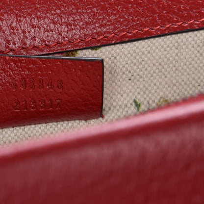 Gucci Textured Calfskin Web Medium Dionysus Shoulder Bag Hibiscus Red 7 of 9