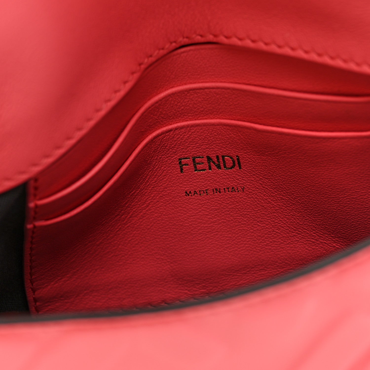 Fendi Nappa FF 1974 Embossed Mini Baguette Pink Dalia 6 of 11
