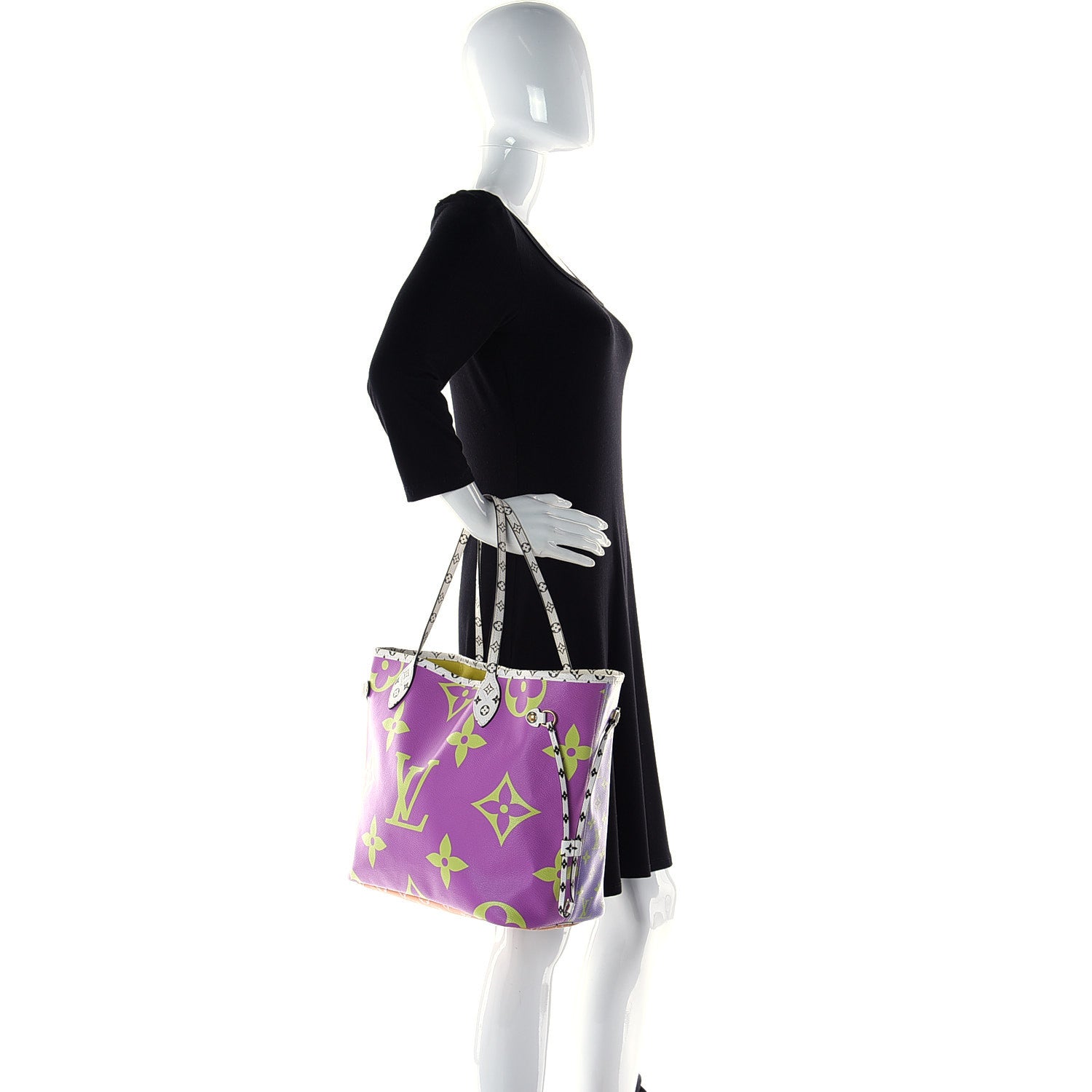 Louis Vuitton Monogram Giant Neverfull MM Pink Lilac 3 of 14