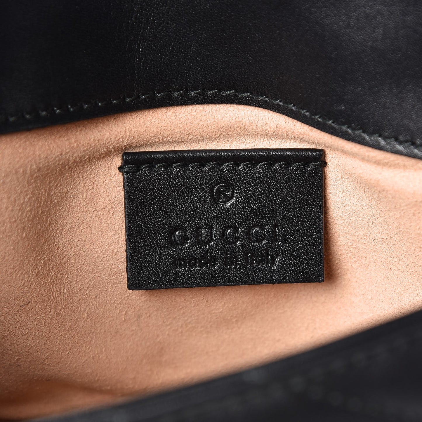 Calfskin Matelasse Super Mini GG Marmont Shoulder Bag Black