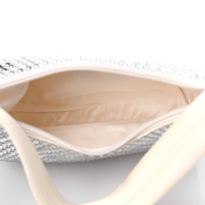 Prada Satin Crystal Mini Re-Edition 2000 Bag White 5 of 10