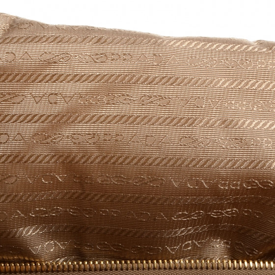 Prada Cervo Patchwork Fringe Dome Satchel Naturale 11 of 11