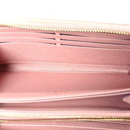 Louis Vuitton Damier Azur Zippy Wallet Rose Ballerine 5 of 7