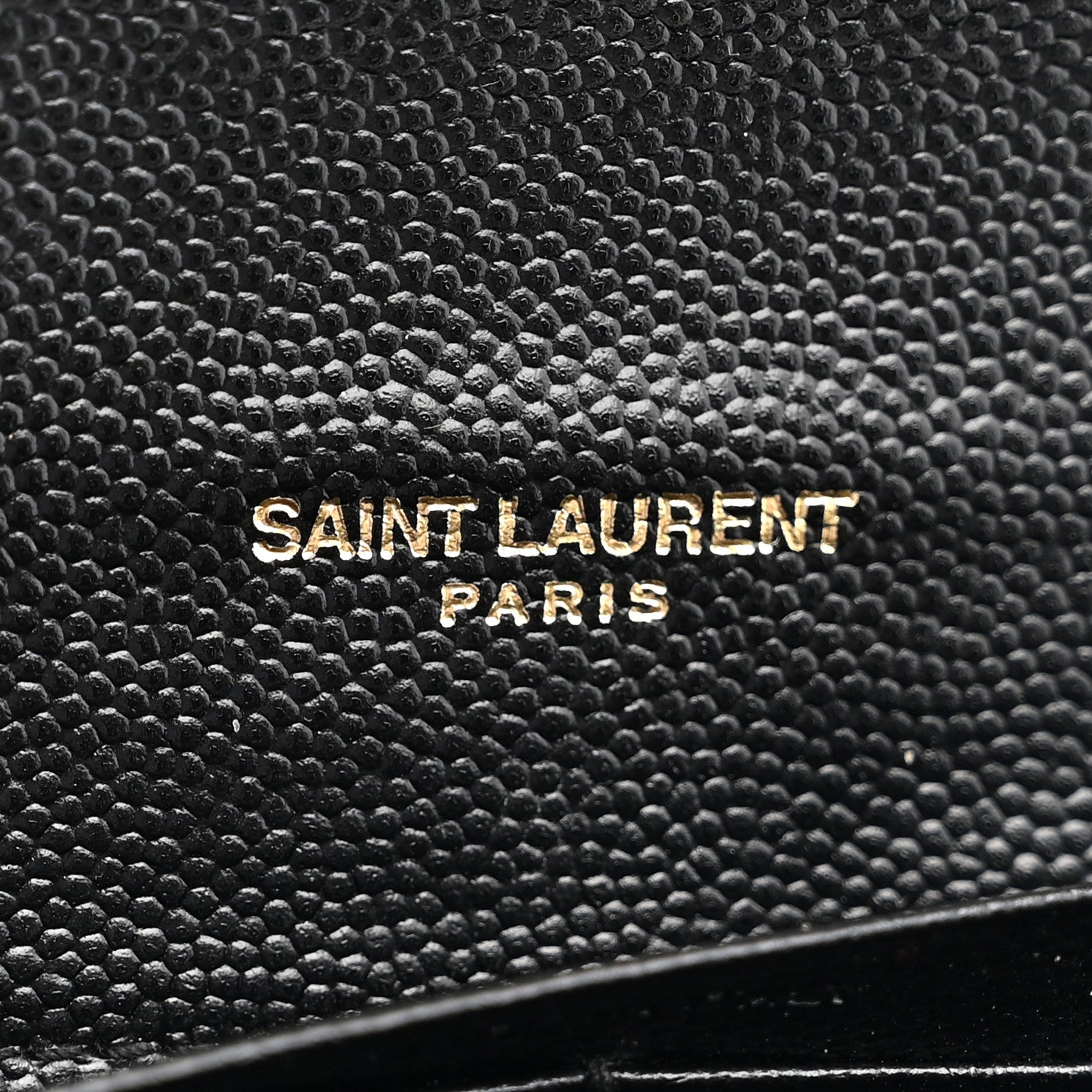 Saint Laurent Grain De Poudre Mixed Matelasse Triquilt Large Monogram Wallet Black 6 of 7