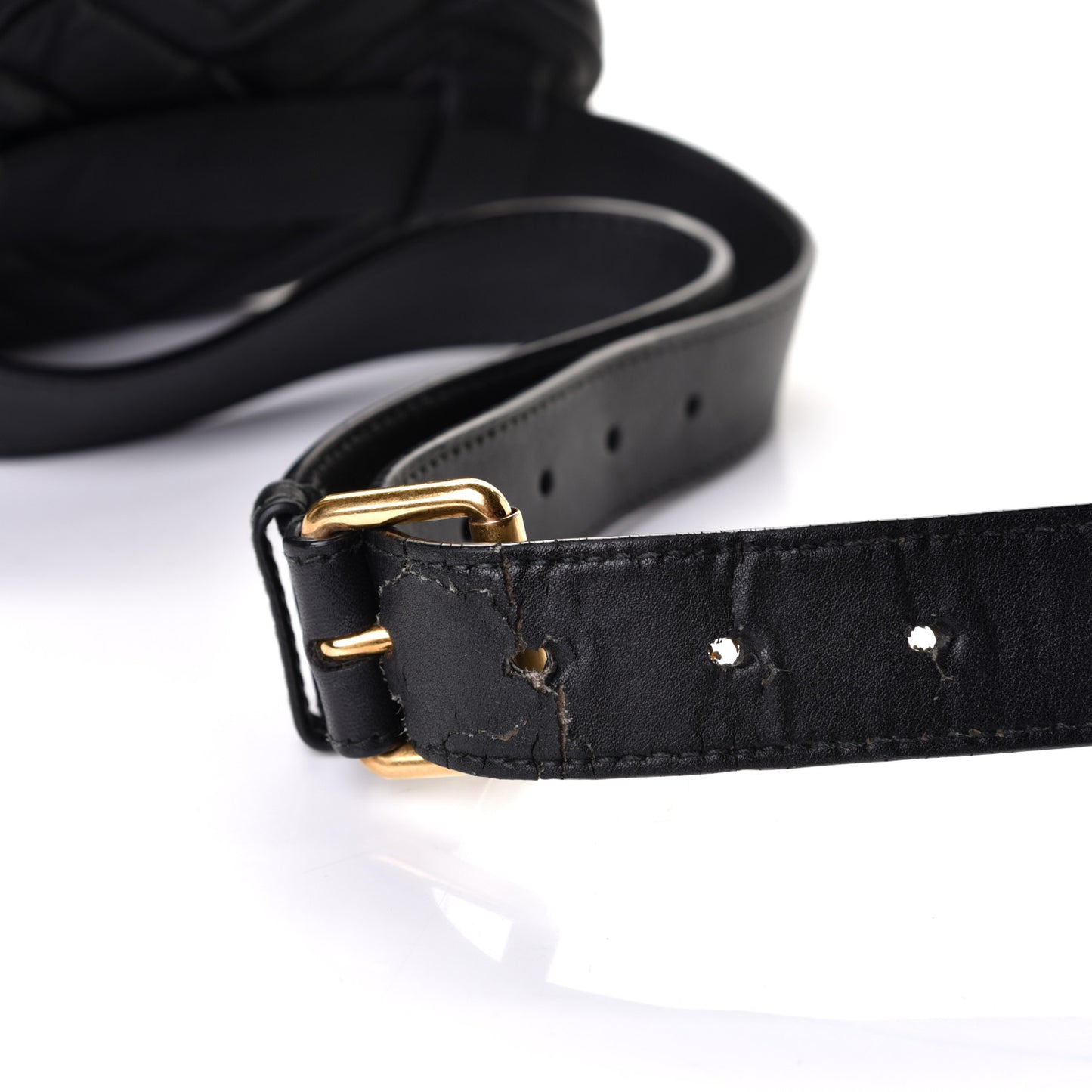Calfskin Matelasse GG Marmont Belt Bag 75 30 Black