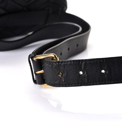 Gucci Calfskin Matelasse GG Marmont Belt Bag 75 30 Black 6 of 6