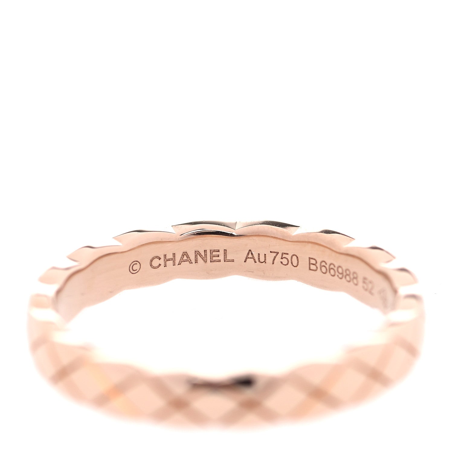 Chanel 18K Beige Gold Mini Coco Crush Ring 52 6 4 of 6