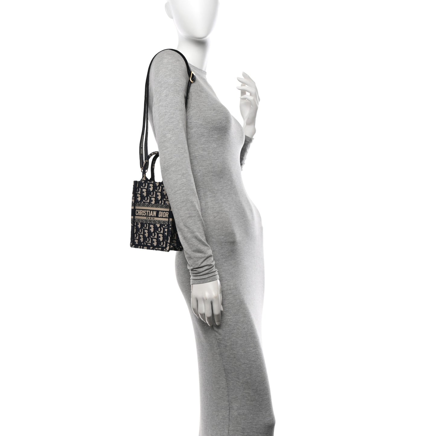 Oblique Mini Book Tote Phone Bag Blue