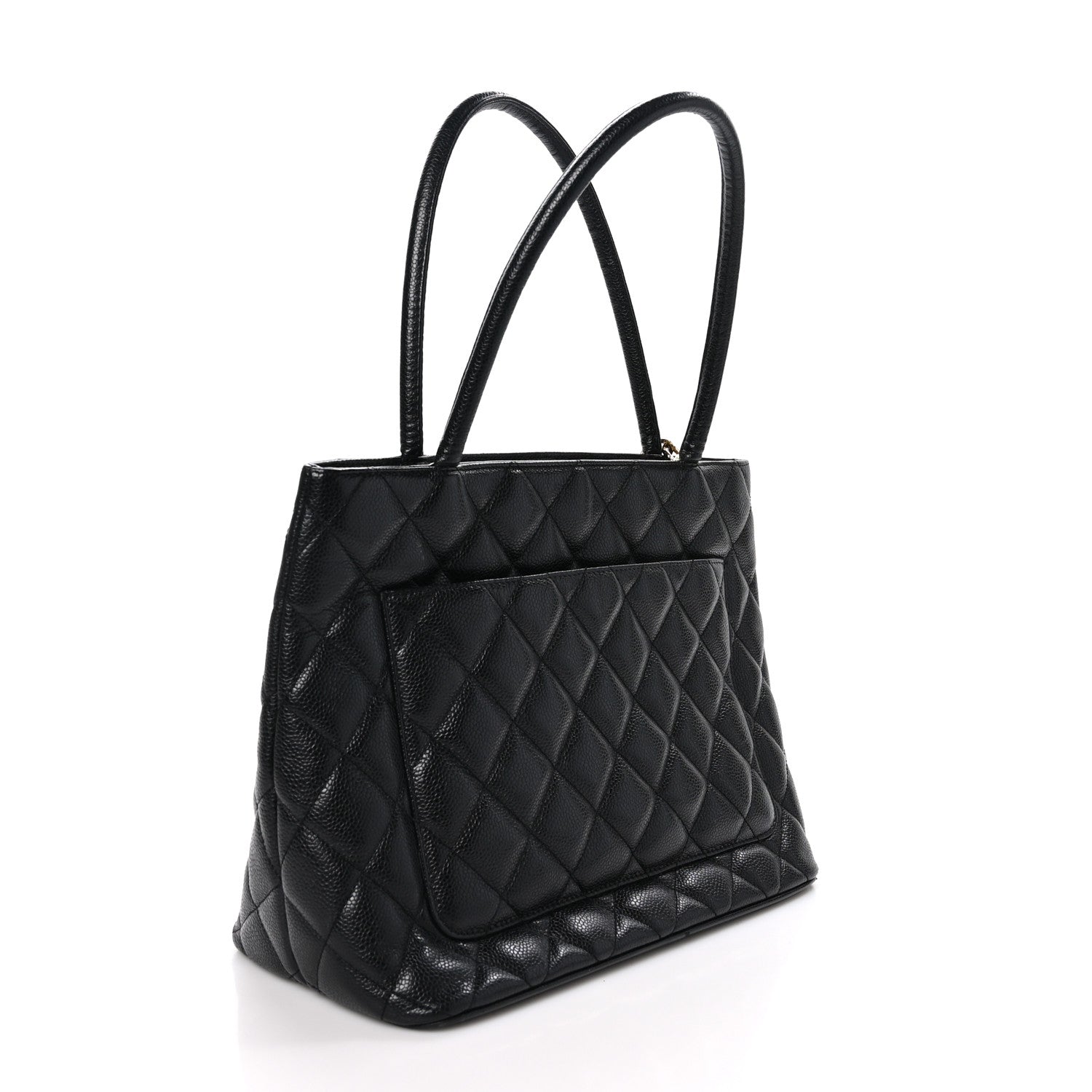 Chanel Caviar Quilted Medallion Tote Black 3 of 10