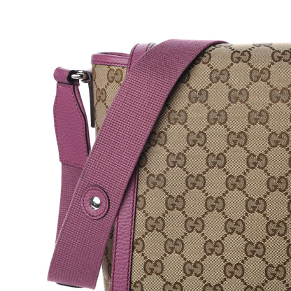 Gucci Monogram Convertible Diaper Bag Beige Peonia Flower 14 of 16