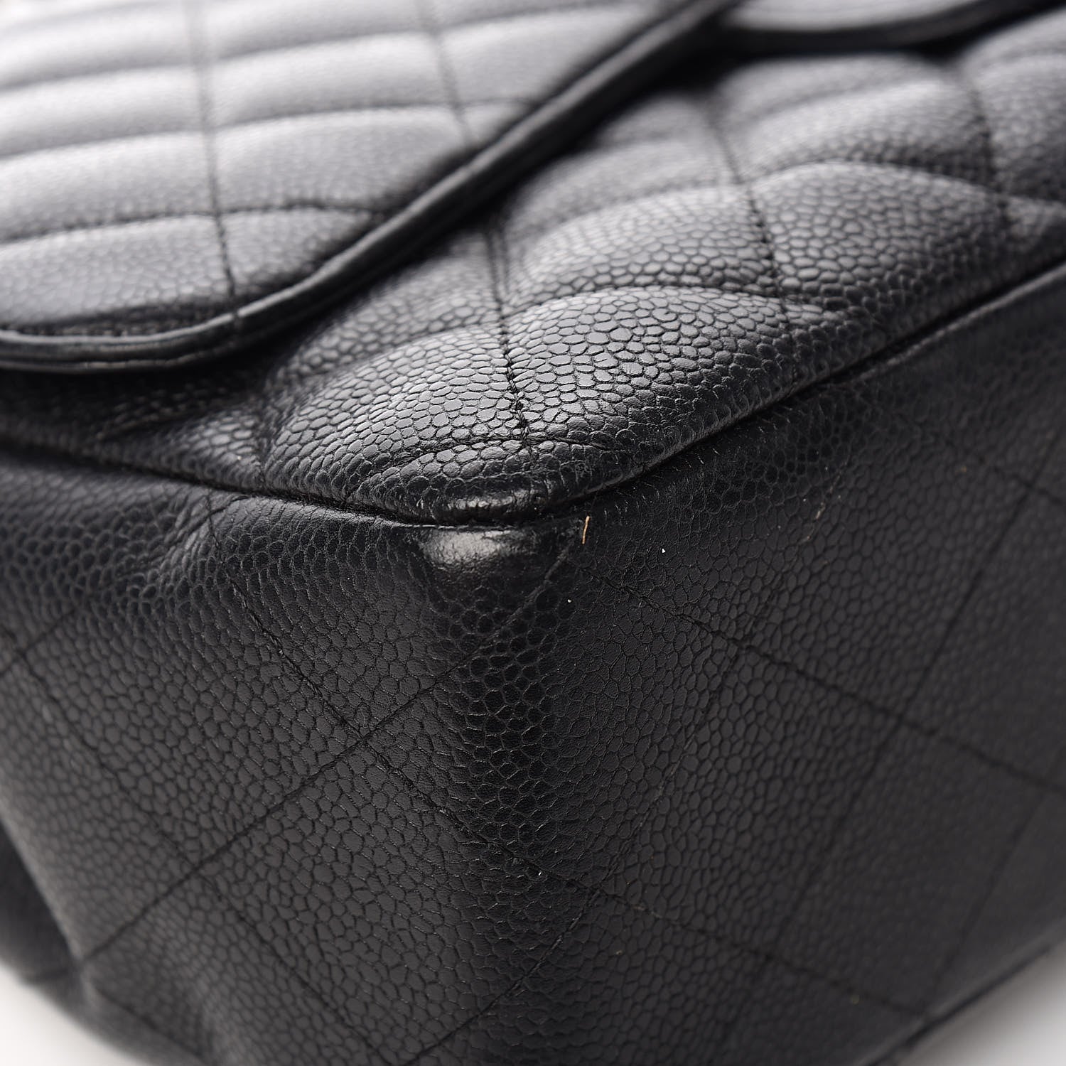 Chanel Caviar Quilted Jumbo Single Flap Black 12 of 16