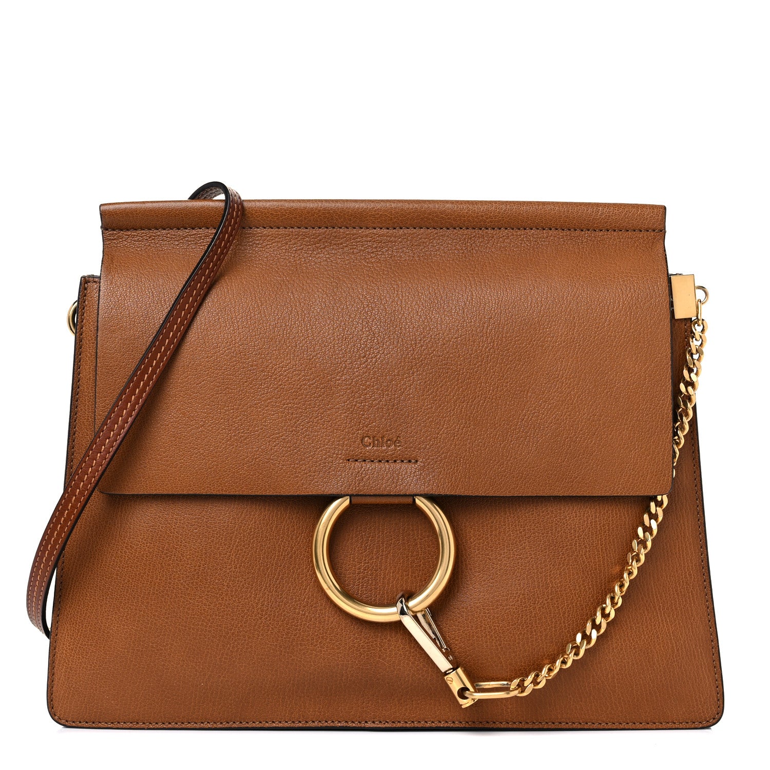 Chloe Goatskin Medium Faye Shoulder Bag Caramel 1 of 8