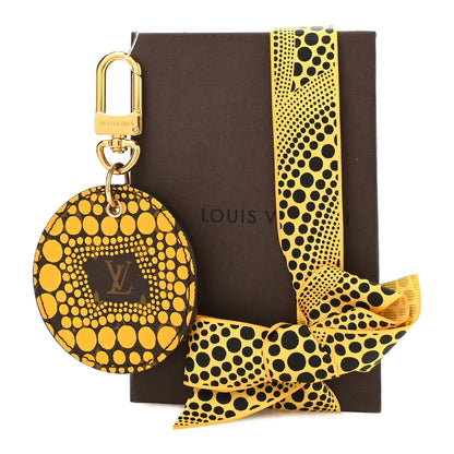Louis Vuitton Monogram Kusama Town Key Ring Yellow 5 of 5