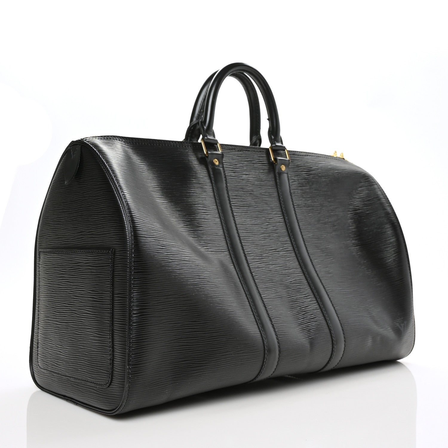 Louis Vuitton Epi Keepall 45 Black 3 of 6