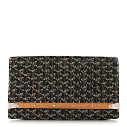Goyard Goyardine Monte Carlo Bois Clutch Black 1 of 8