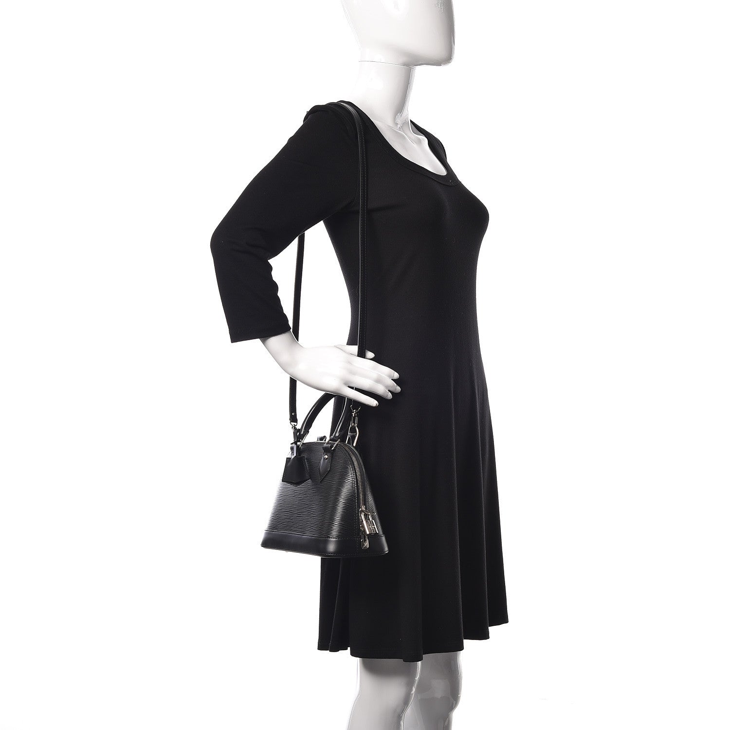 Louis Vuitton Epi Alma BB Black 2 of 10