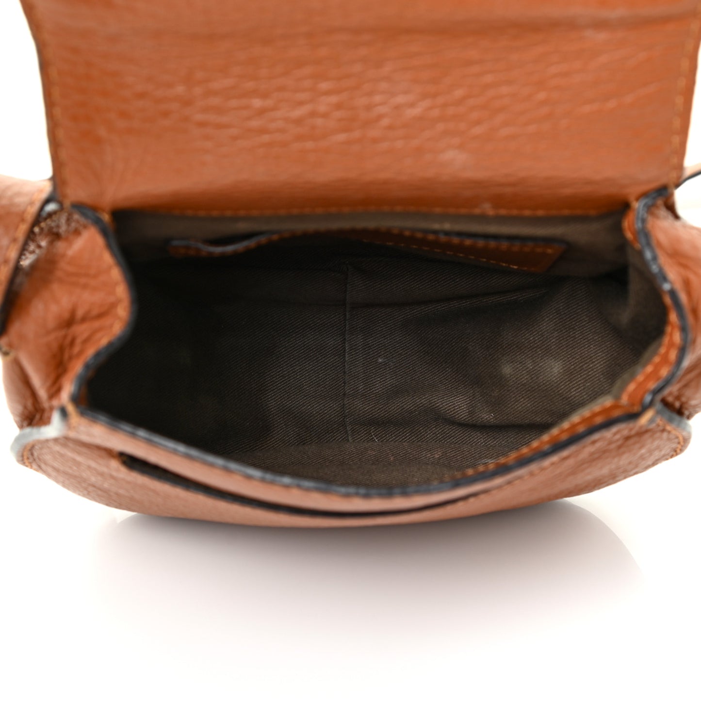 Calfskin Mini Marcie Round Crossbody Bag Tan