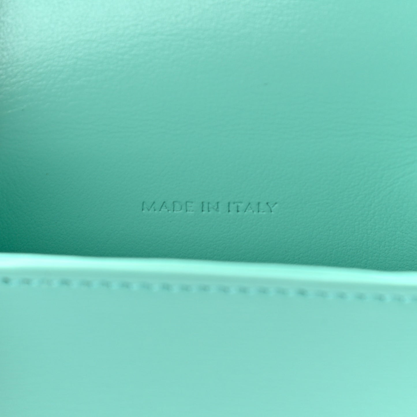 Calfskin Triomphe Airpods Case With Strap Turquoise