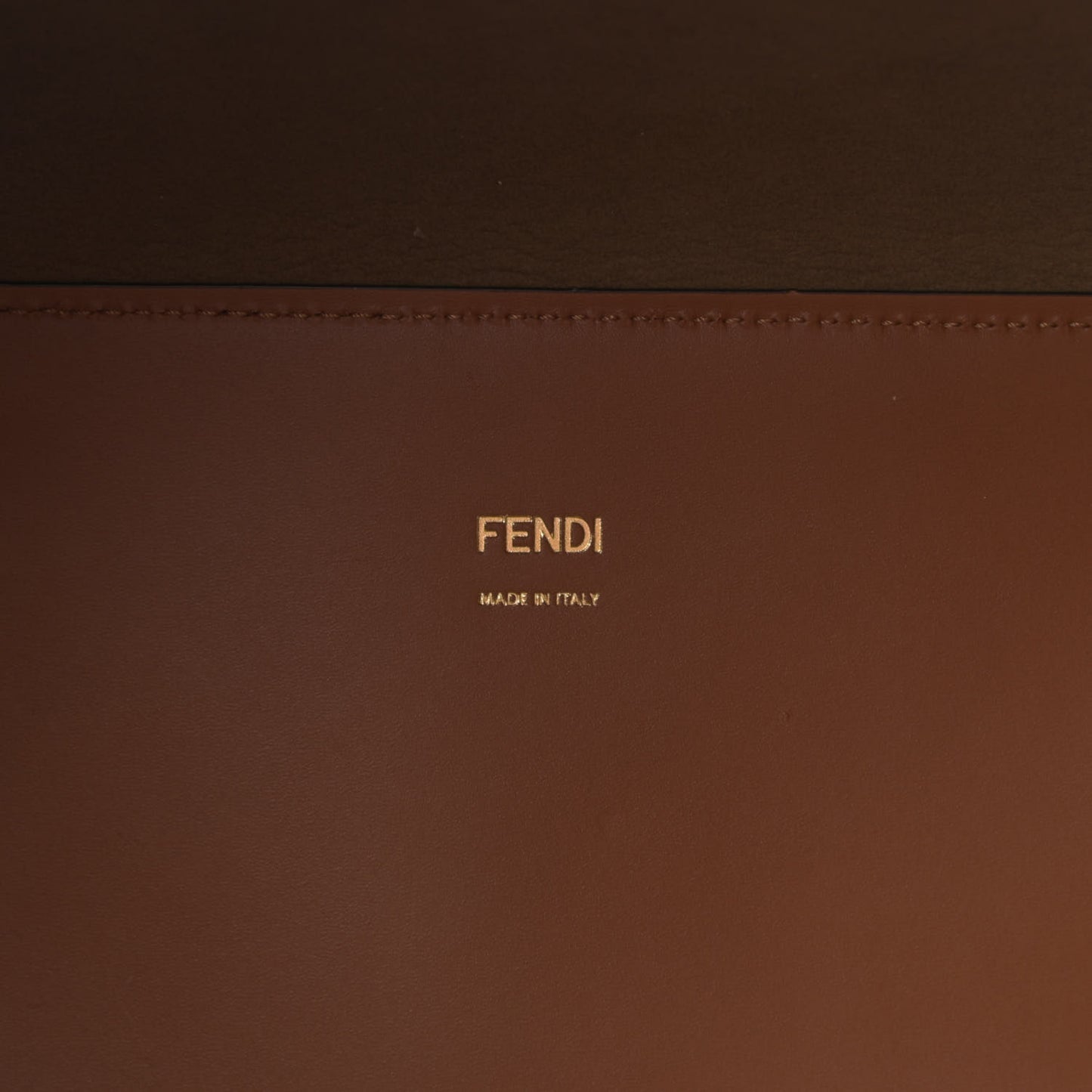 Vitello King Plexiglass Medium Fendi Sunshine Shopper Tote Cuoio