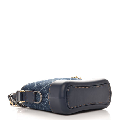 Chanel Denim Calfskin Small Gabrielle Hobo Blue 5 of 8
