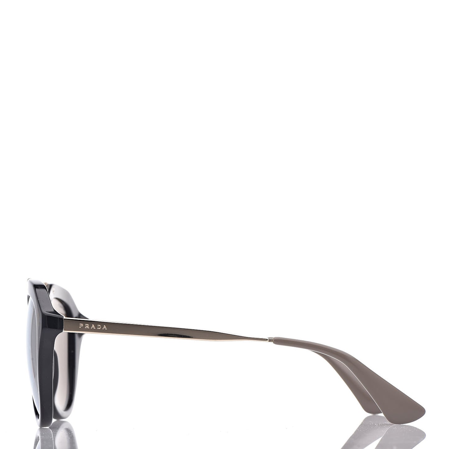 Acetate Metal Cinema Sunglasses SPR 12Q Black