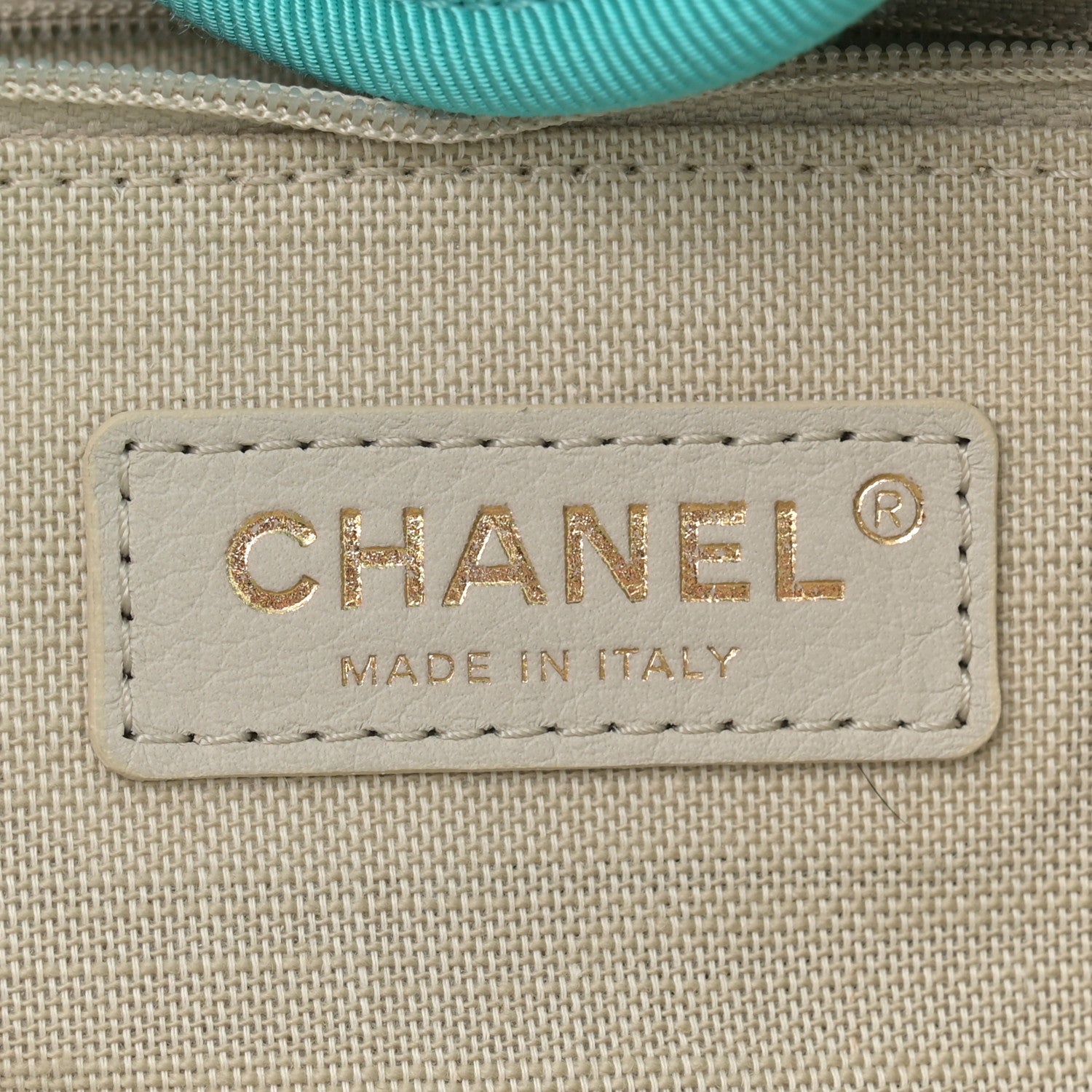 Chanel Mixed Fibers Medium Deauville Tote Turquoise 7 of 13
