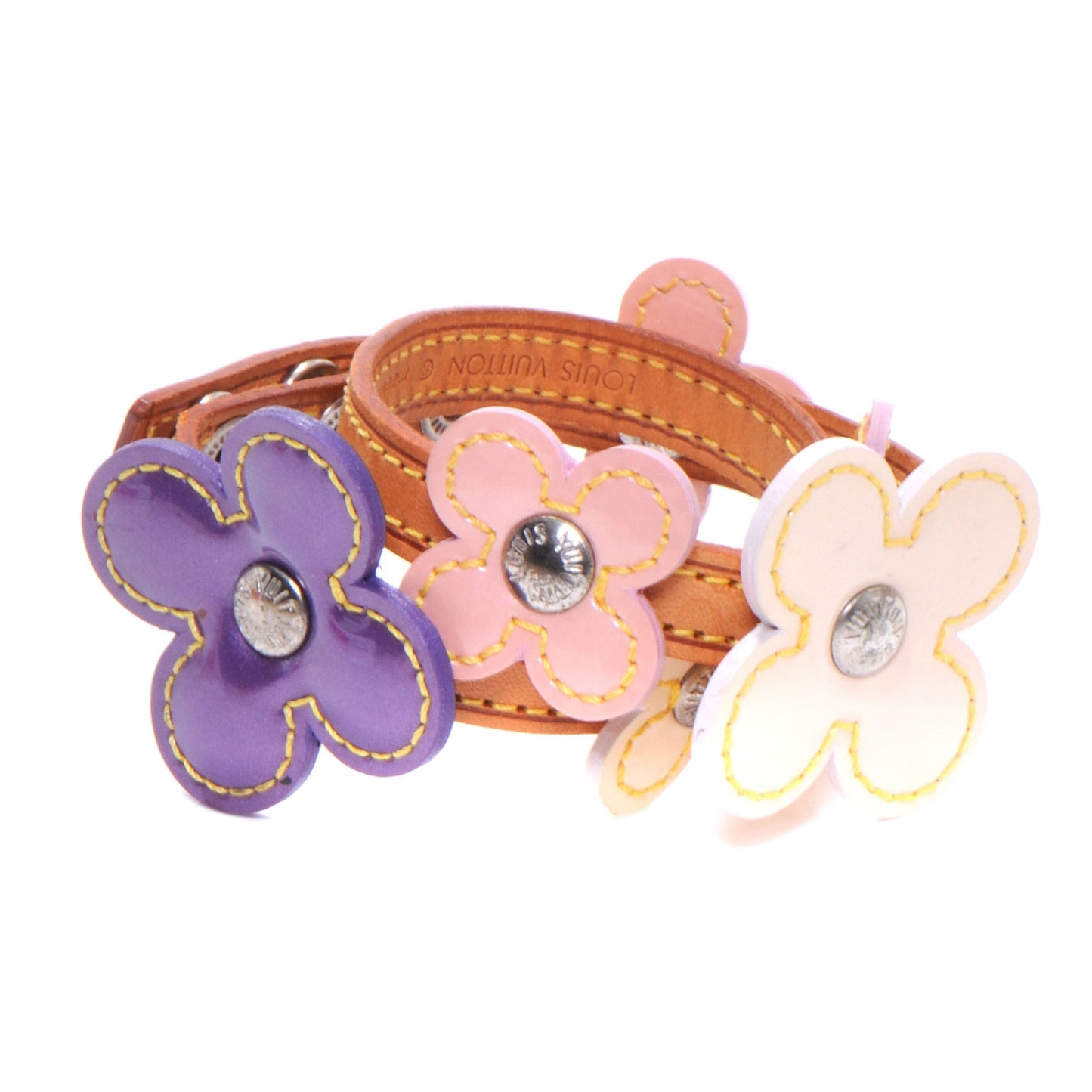 Patent Fleur Leather Bracelet