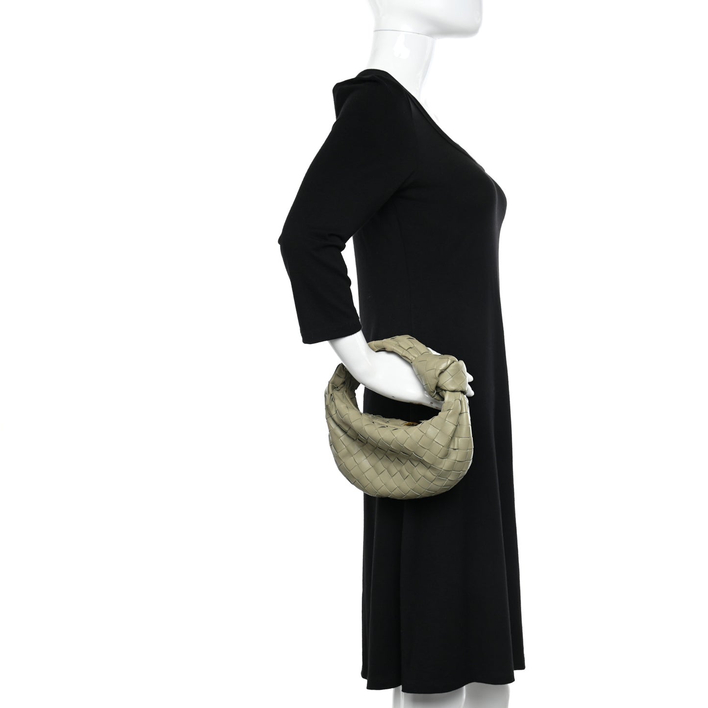 Nappa Intrecciato Mini Jodie Travertine