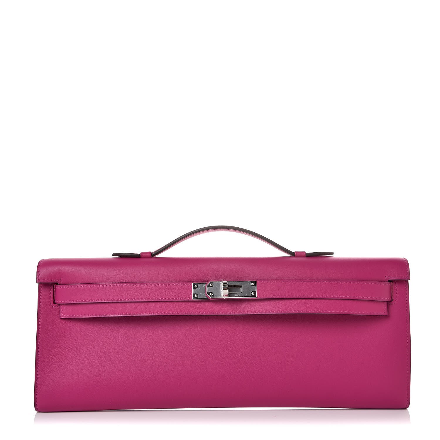 Hermes Swift Kelly Cut Clutch Pochette Rose Pourpre 1 of 10