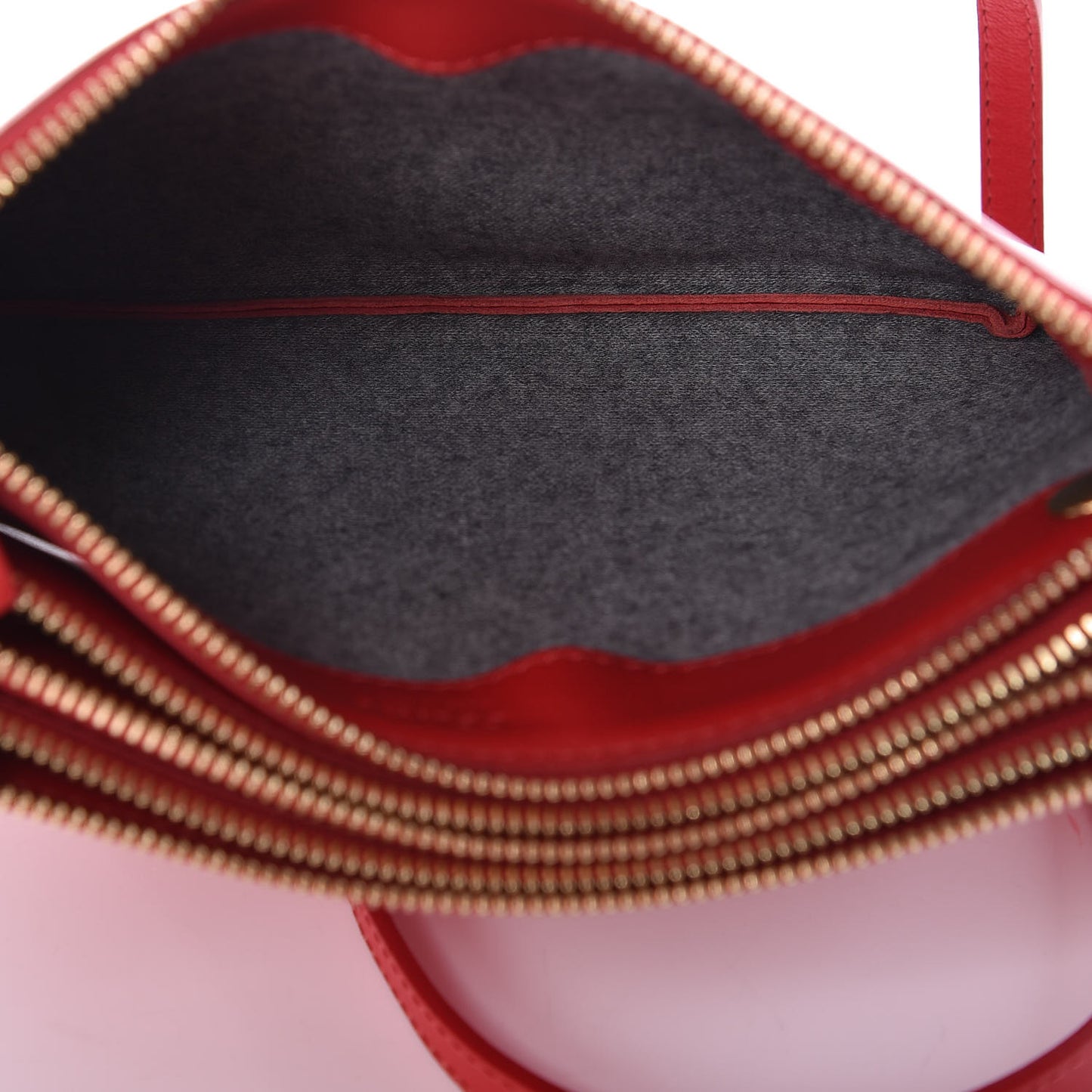 Lambskin Small Trio Crossbody Bag Red