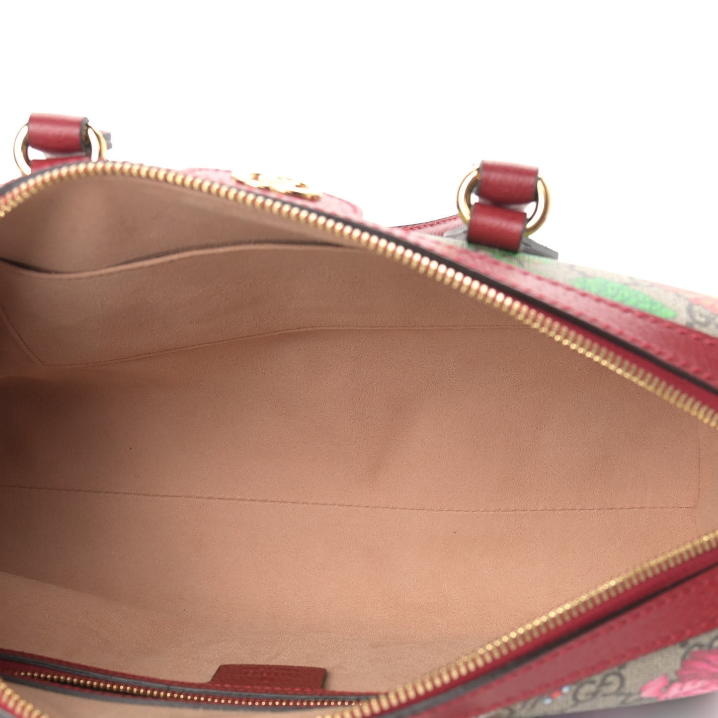 GG Supreme Monogram Flora Web Medium Ophidia Boston Red
