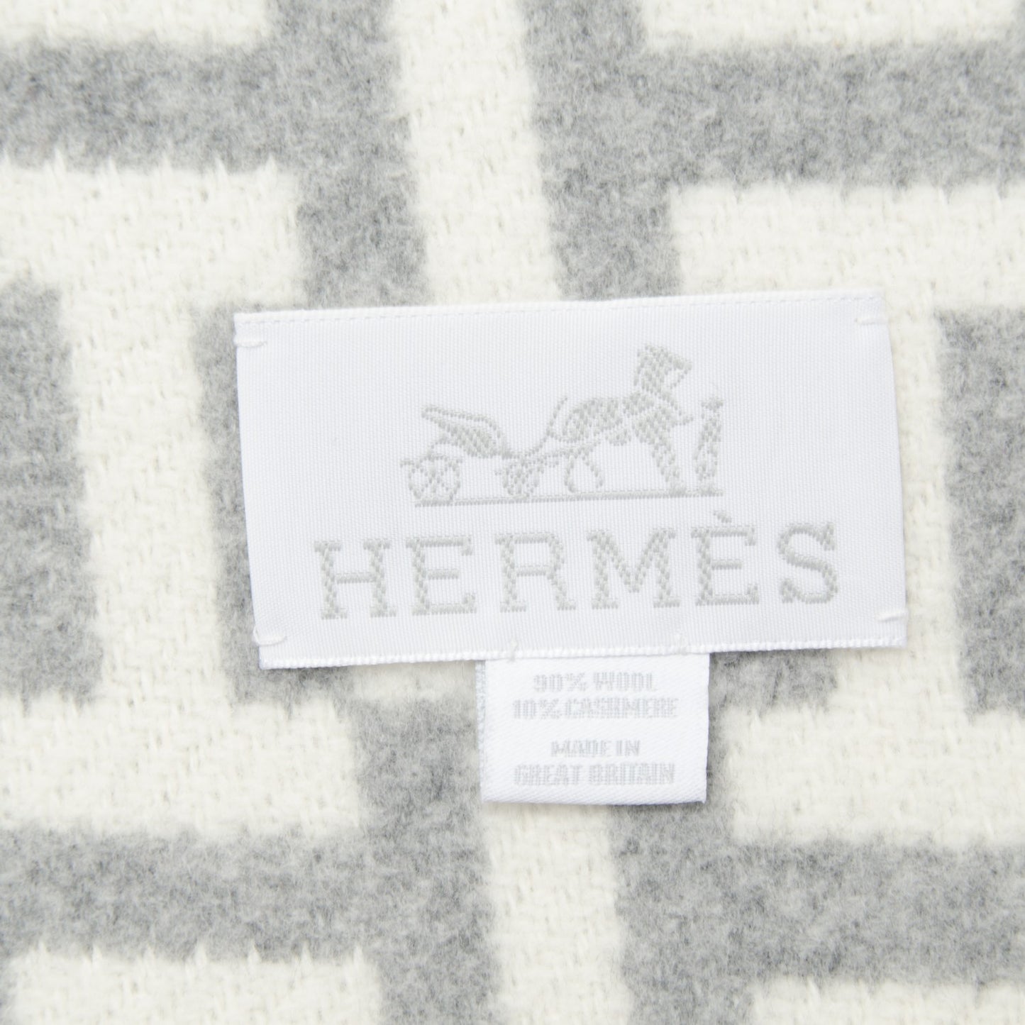 Wool Cashmere Signature Avalon Terre d'H Blanket Grey