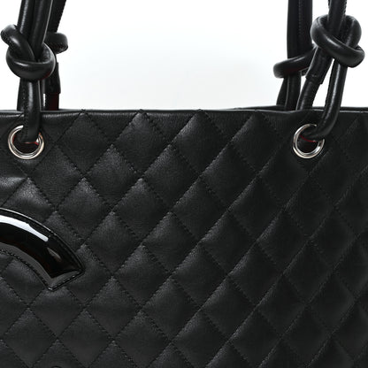 Chanel Calfskin Quilted Large Cambon Tote Black 8 of 10