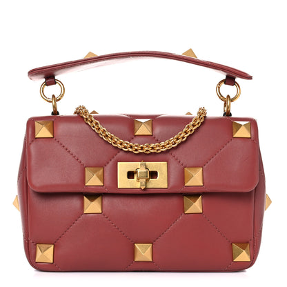 Valentino Garavani Nappa Medium Roman Stud Shoulder Bag Gingerbread 1 of 13