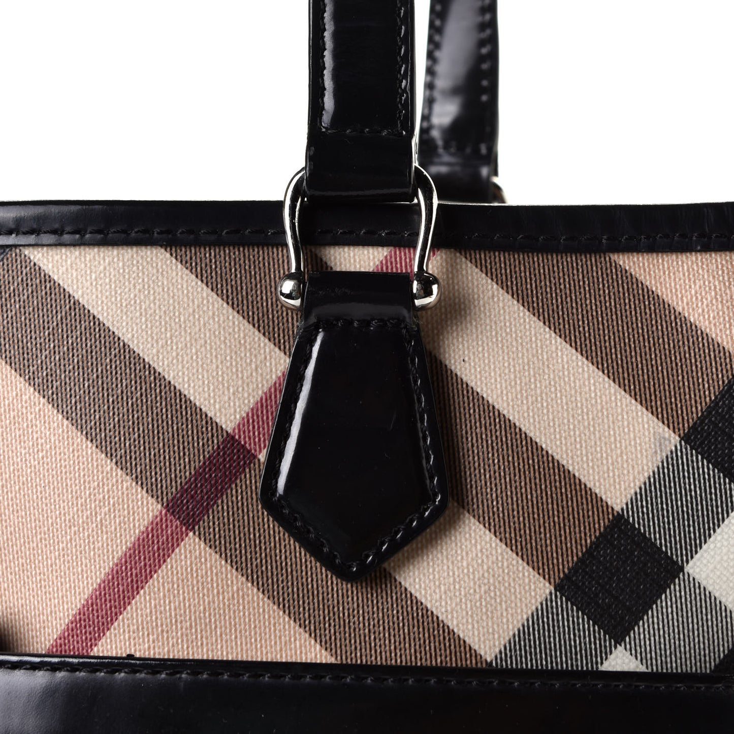 Supernova Check Tote Black