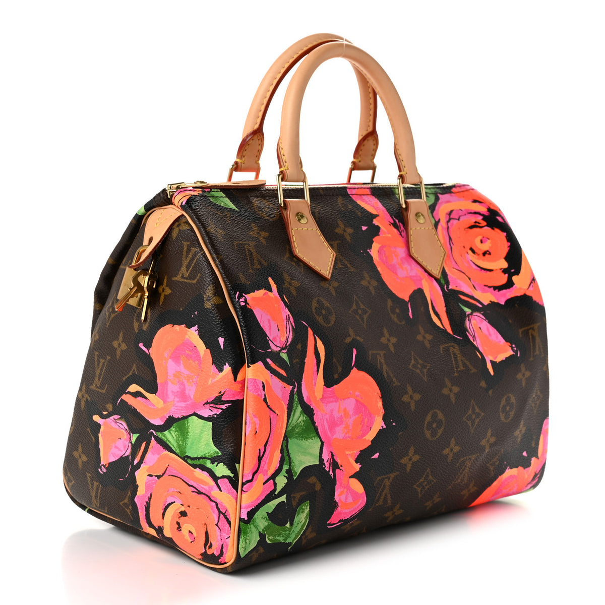 Louis Vuitton Monogram Roses Speedy 30 3 of 10