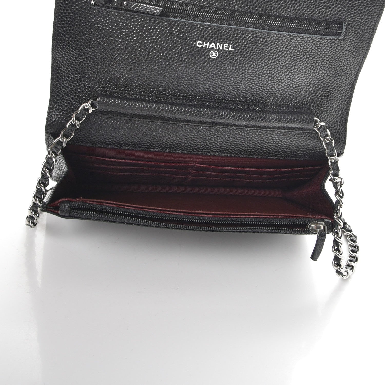 Chanel Caviar Quilted Wallet On Chain WOC Black 5 of 9