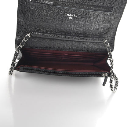 Chanel Caviar Quilted Wallet On Chain WOC Black 5 of 9