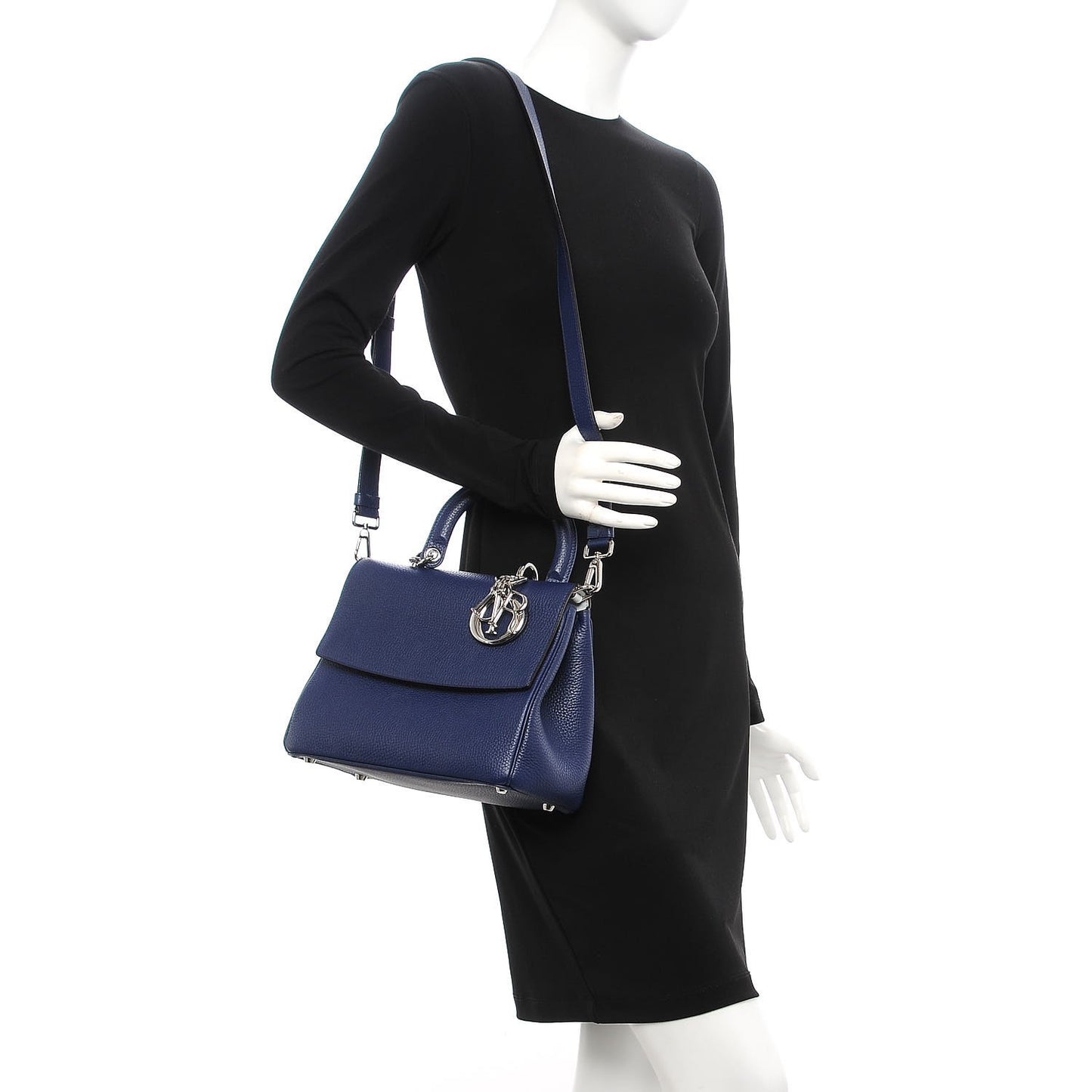 Bullcalf Small Be Dior Flap Navy